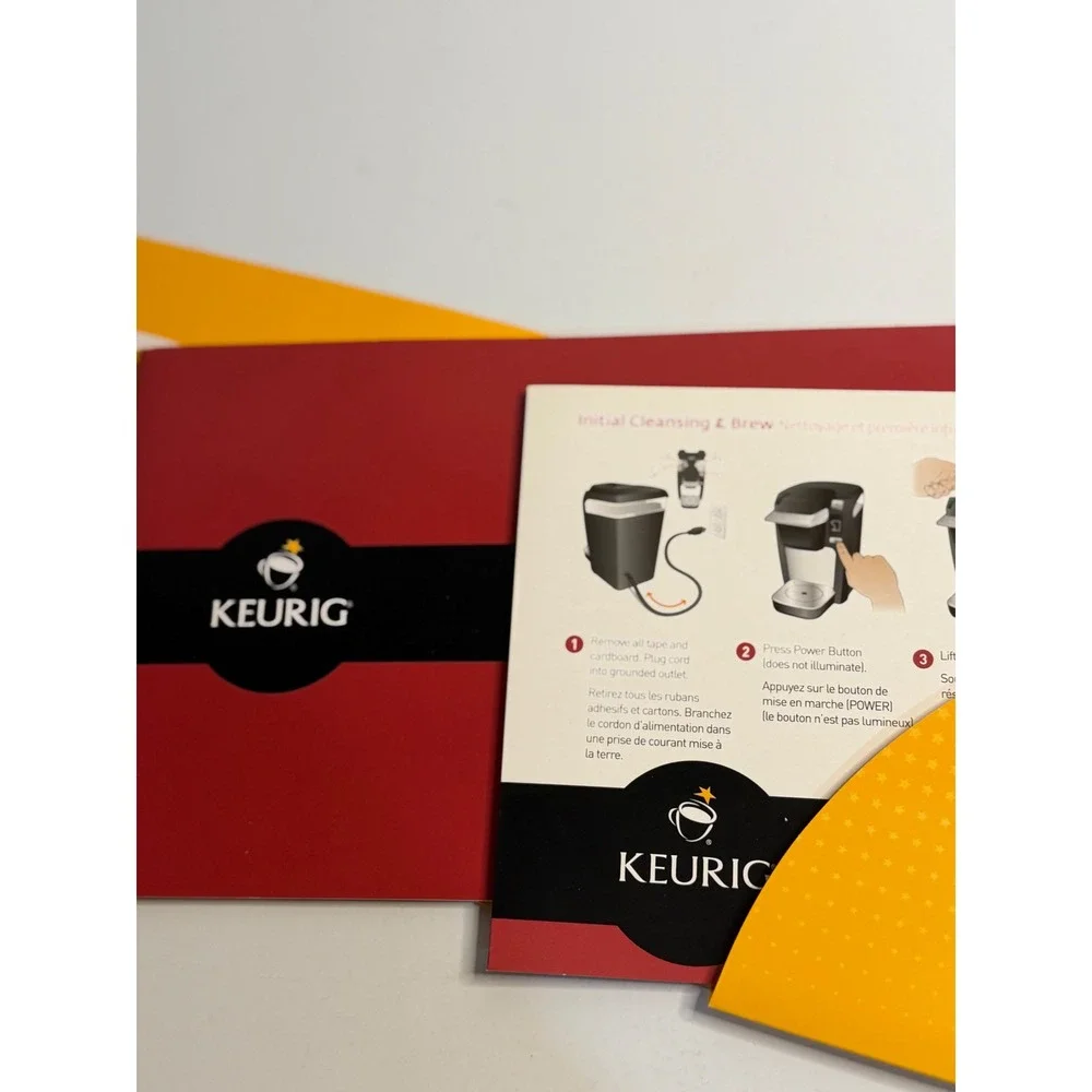 Keurig Owner's‎ Manual K-Cup K10 Mini Plus Brewer Yellow Red Welcome Guide Book
